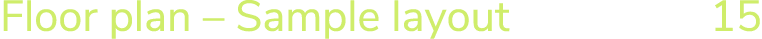 Floor plan – Sample layout 15