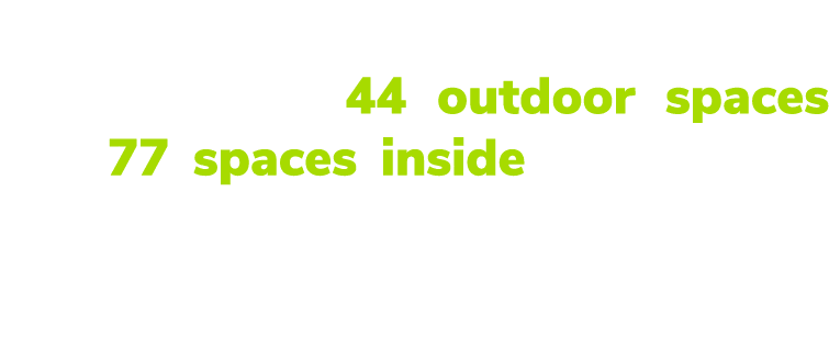 A dedicated bike repair station, secure parking (with 44 outdoor spaces and 77 spaces inside the garage), as well as ...