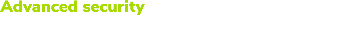 Advanced security systems