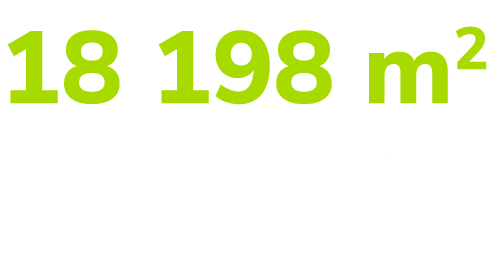 18 198 m2 Rental area netto 