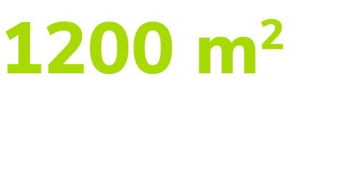1200 m2 Typical floor area 