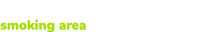A designated outdoor smoking area 