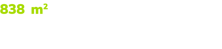 838 m2 powierzchni handlowej wewn trz budynku, gdzie codzienne sprawy za atwisz bez tracenia czasu.