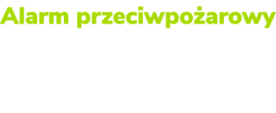 Alarm przeciwpo arowy z czujnikami dymu