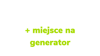 Dwa niezale ne r d a zasilania + miejsce na generator