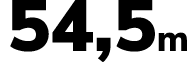 54,5m