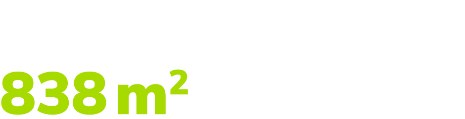 Powierzchnia handlowa: 838 m2