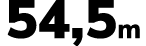 54,5m