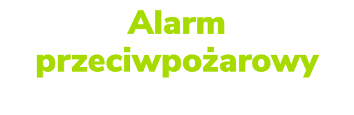 Alarm przeciwpo arowy z czujnikami dymu